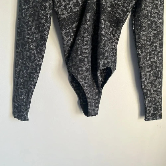 Wolford x GCDS Monogram Bodysuit in Black - Picture 9 of 11